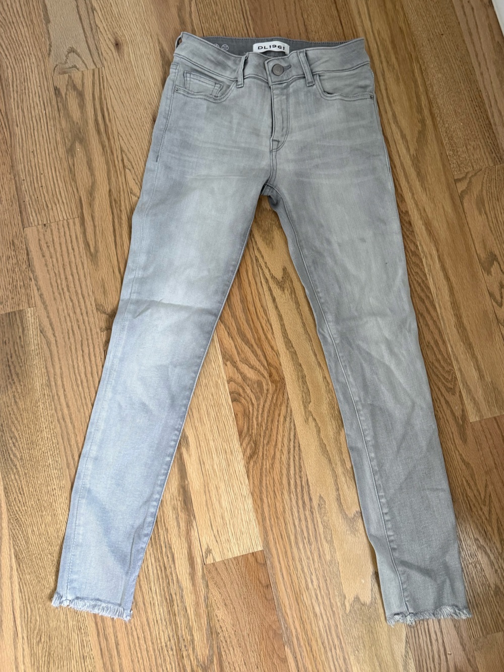 DL1961 Light Gray Skinny Jeans